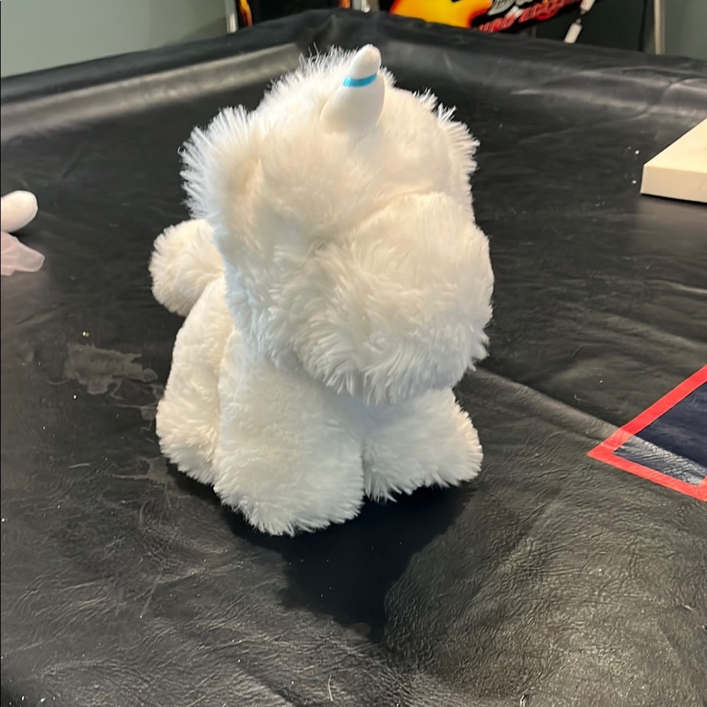 White Plush Unicorn Toy